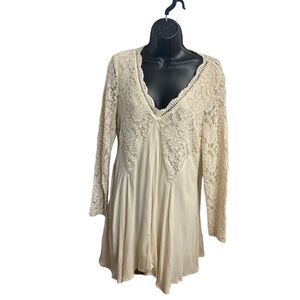 ILLA ILLA‎ Women’s Floral Lace Cream Dress Size Small
